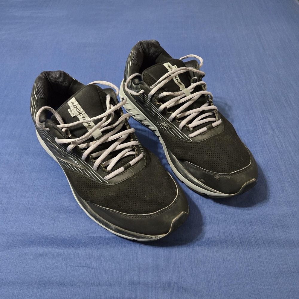 Brooks Shoes Mens Size 15 4E Black Addiction 14 Extra Wide Running Sneakers